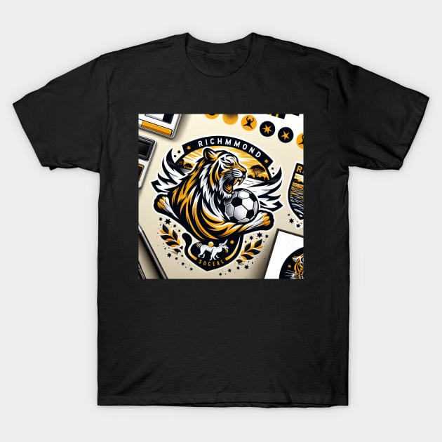 Roaring Success: The Powerful Presence of the Richmond Tigers T-Shirt by euror-design